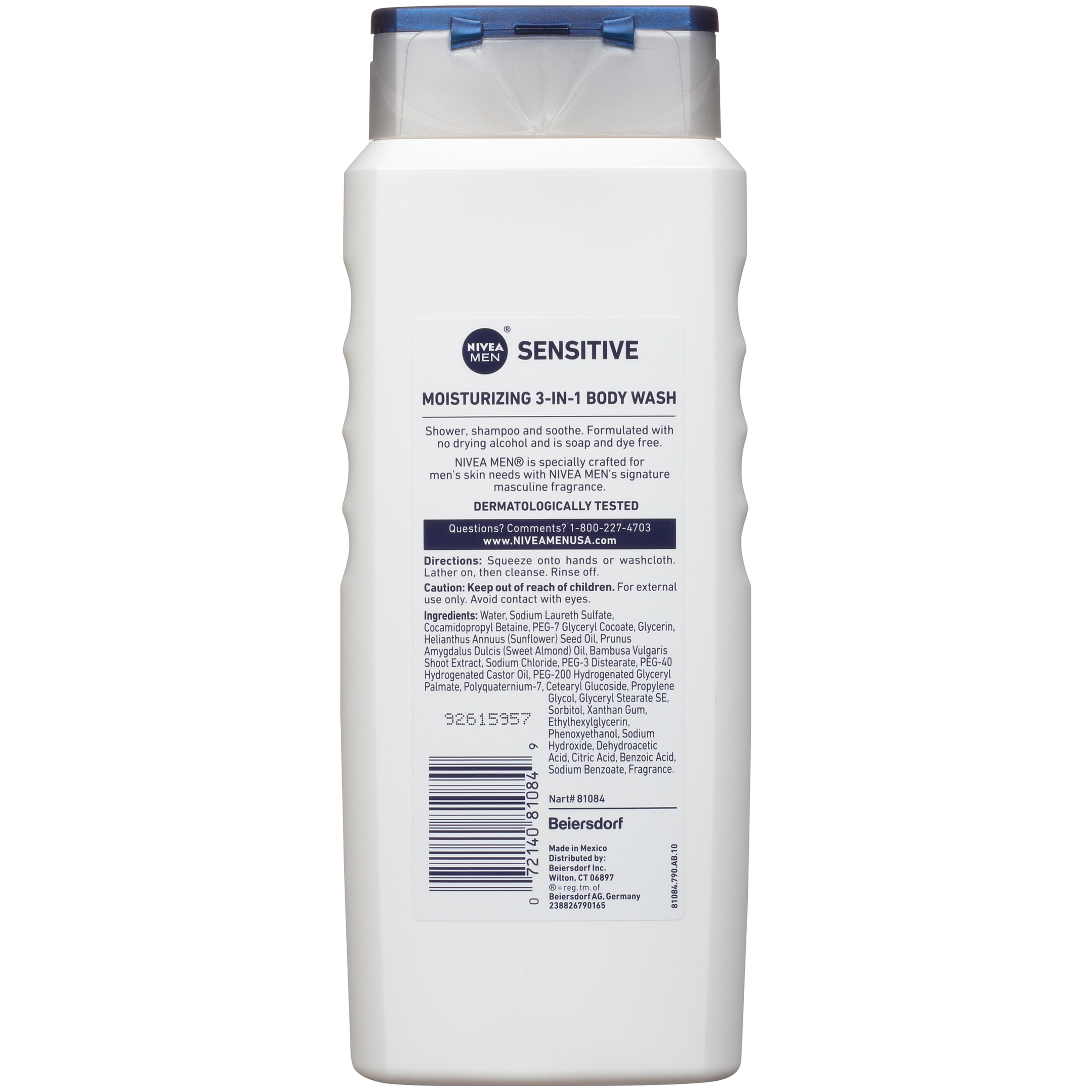 nivea men sensitive shower gel