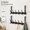 Black, variant on Over The Door Hooks for Hanging, Over The Door Hanger with 5 Triple Coat Hooks, Bathroom Towel Rack Holder, Durable Metal Black Finish, 1 Pack