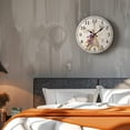 thumbnail image 5 of Silent Non-Ticking Wooden Decorative Round Wall Clock Battery Operated Wall Clocks Vintage Rustic Country Decor Round Wall Clock C, 5 of 8