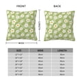 thumbnail image 2 of Yiaed Daisies Flowers Print Pillow Covers Super Soft Decorative Square Throw Pillow Covers Case Cushion Covers for Sofa Couch Bedroom Car Decor（No pillow core）-22"x22", 2 of 7