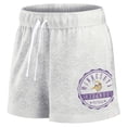 thumbnail image 2 of Women's Fanatics Oatmeal Minnesota Vikings Vintage Badge Shorts, 2 of 3