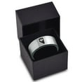 thumbnail image 3 of Tungsten Nevada The Silver State Heart Band Ring 8mm Men Women Comfort Fit Brushed Gray Flat Cut Black Polished, 3 of 4