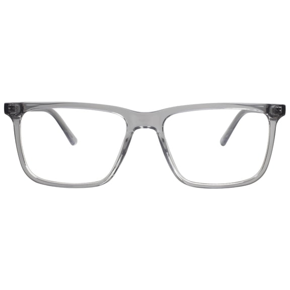 Mens M America Kent Rx'able Eyeglasses, Plastic, Square, Grey Crystal, 1 Pair