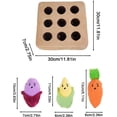 thumbnail image 6 of Carrot Dog Toy - Plush Relief Slow Feeder Pad | Mental Stimulation Dog Puzzle Toys - for Pet Puppy Kitten Small Medium Large Boredom Play Travel Home Indoor Outdoor, 6 of 9