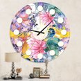 thumbnail image 2 of Designart Horloge Murale Rétro Florale Botanique V Style Mid-Century Modern, 2 of 4