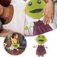 thumbnail image 3 of Little Girl Doll Green Alien Toy Soft and Cuddly And, 3 of 8
