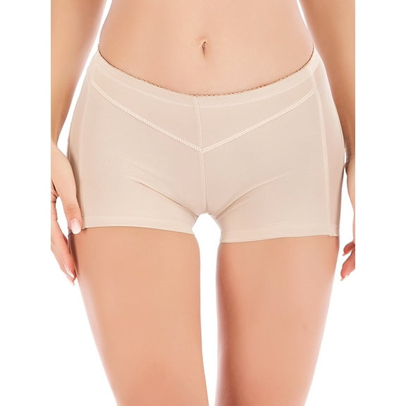 SHCKE Hip Tummy Control Panties for Women Paded Butt Lift Shapewear Thigh Slimmer Enhancer Buttocks Seamless Panties