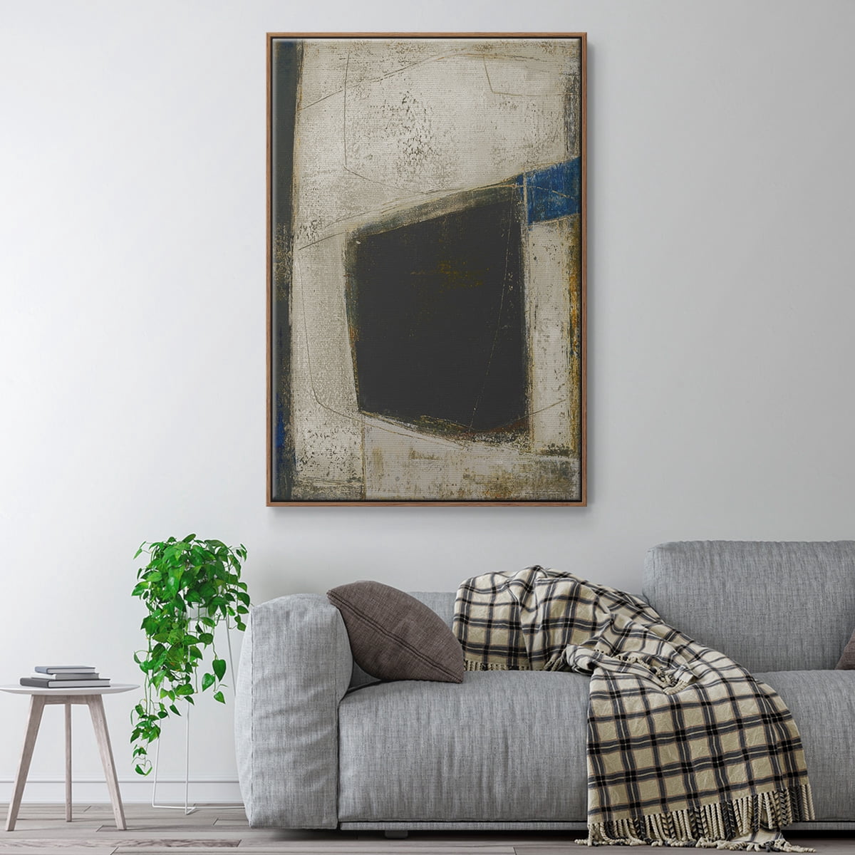 Policy of Truth II Framed Premium Gallery Wrapped Canvas - Ready to Hang - 25 x 37 - Walnut Floating Frame