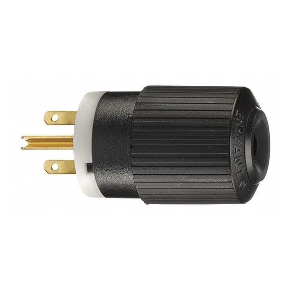 Straight Blade Plug, 6-15P, 15 A, 250V AC, 2 Pole, Screw Terminals, Grounded