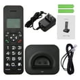 thumbnail image 2 of D1002B with Answering Machine Caller Call Waiting 1.6 inch Backlight LCD 3 Lines Screen Display Rechargeable Batteries Support 16 Languages for Office Home Conference, 2 of 7