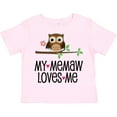 thumbnail image 3 of Inktastic My Memaw Loves Me Girl Owl Girls Toddler T-Shirt, 3 of 5