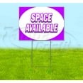 thumbnail image 1 of Space Available (18" x 24") Yard Sign, Includes Metal Step Stake, 1 of 6