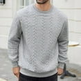 thumbnail image 1 of pstuiky camisas de manga larga para hombre, Blusa/camiseta informal y moderna de color liso con cuello redondo y manga larga para hombre Tops casuales para hombres l, 1 of 9