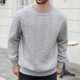 thumbnail image 1 of pstuiky camisas de manga larga para hombre, Blusa/camiseta informal y moderna de color liso con cuello redondo y manga larga para hombre Tops casuales para hombres l, 1 of 9