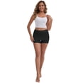 thumbnail image 5 of DARING DIVA Women's Seamless Tummy Control Half Slip Shorts S Black, 5 of 6
