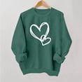 thumbnail image 2 of Sweatshirt for Women Perfect For Daily Wear or Loungewear! The Best Choice for Valentine's DayL Green Valentine's Day Sweatshirt, 2 of 6