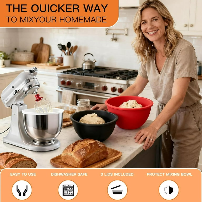 Doublures En Silicone Pour Mixeurs, Insert De Bol En Silicone, Bols