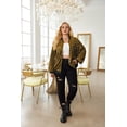 thumbnail image 7 of Zeagoo Women's Sequin Jacket Plus Size Sparkle Long Sleeve Jackets Front Zip Loose Casual Blazer Bomber Jacket with Pockets, 7 of 7