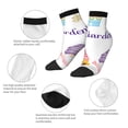 thumbnail image 5 of Pofeuu Watercolor Gnome Garden Print 30cm Socks, Adult Running Hiking Socks for Youth and Adult, 5 of 7