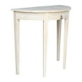 thumbnail image 6 of International Concepts Home Accents Unfinished Wood 1-Drawer Half Moon Table, 6 of 10