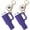 Deep Purple, variant on Mini Tumbler Keychain for Stanley,2 PCS Mini Cup Keychain Stanley Accessories,Bag Purse Charm Chapstick Holder