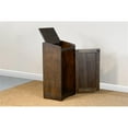 thumbnail image 4 of Sunny Designs Homestead 16" Farmhouse Wood Trash Box/Bin in Tobacco Leaf, 4 of 5