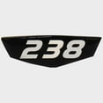 thumbnail image 1 of Cruisers Boat Raised Decal V2751600 | 238 Black Silver 2 5/8 Inch, 1 of 3