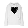 thumbnail image 4 of Fashion Waffle Long Sleeve Hoodies for Women Plus Size Cute Graphic Print Casual Pullover Sweatshirt Fall Winter Tops(White,XXL), 4 of 5