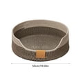 thumbnail image 3 of Woven Pet Bed All Season Cat Bed Handmade Rattan Pet Mat Small Dog Bed Scratching Pad Pet Sleeping Mat Multi-functional Pet Bed, 3 of 5
