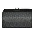 thumbnail image 2 of Caja de almacenamiento para maletero de coche de PU con tapa para guardar y ordenar SUV MPV lineas negras, 2 of 4