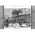 thumbnail image 1 of 24"x36" Gallery Poster, A Street Railway elevated train in New York city 1876, 1 of 1