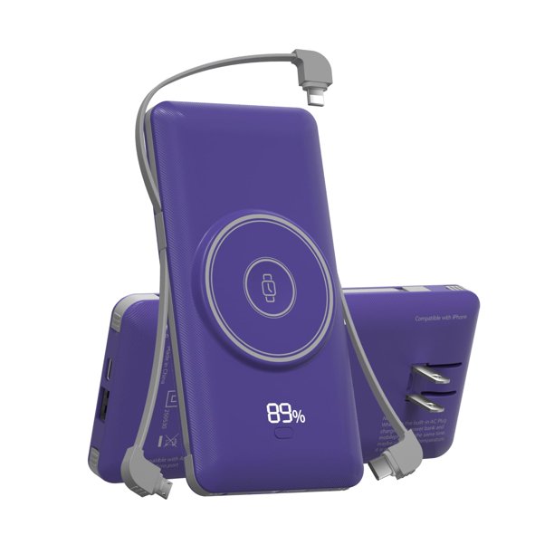 Cargador portátil magnético LUCKYFELLOW de 10000 mAh para iWatch e iPhone
