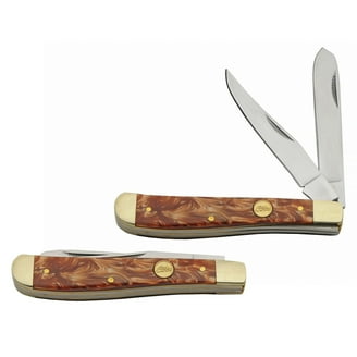 Old Timer Genuine Bone Lumberjack Pocket Knife 3.42