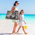 thumbnail image 7 of DIXRUYEE Beach Cooler Travel Tote Bags Beach Bag Fashion Wolves Of The Wild Printed, 7 of 7