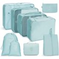 thumbnail image 1 of Bolsa de almacenamiento de viaje, conjunto de siete piezas, subenvases de cosméticos para lavado digital, bolsa de almacenamiento para ropa, zapatos, equipaje, bolsa de viaje, 1 of 6