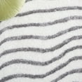 thumbnail image 6 of SAFAVIEH Tahoe Kuzman Striped Shag Runner Rug, Ivory/Gray, 2' x 8', 6 of 7