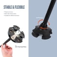 thumbnail image 3 of Graflsoa Foldable LED Walking Stick with Adjustable Height and Rotating Quad Base for Enhanced Stability and Safety - Black, 3 of 7