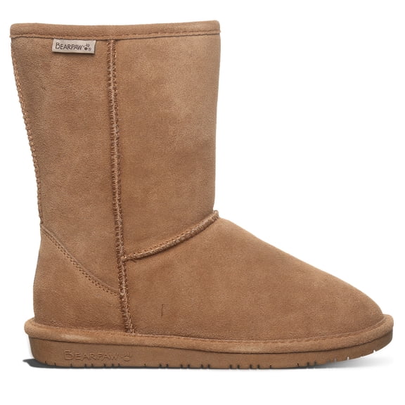 BEARPAW Women's Emma Hickory Boot Size 9 | Women's Fashion Boot | Women's Slip On Boot | Comfortable Winter Boot