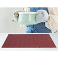 thumbnail image 5 of REGALWOVEN Placemats Set of 6 Placemats for Kitchen Dining Table Decor Washable Table Placemats Wipeable Table Mat Burgundy 18*12Inch, 5 of 7