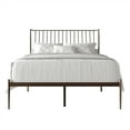 thumbnail image 2 of Castle Place Vintage Spindle Full Metal Platform Bed, Brown, 2 of 8