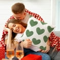thumbnail image 2 of EUDIDV Valentine's Decor Cushion Cover Plushs Pillow Cover Valentine's Day Green Love Pillow Cover Living Room Sofa Decorative Cushion Cover Romantic Presents, 2 of 7
