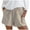 White, variant on Aayomet Womens Casual Drawstring Shorts Summer Elastic Waist Shorts Pocketed Pants,Yellow M