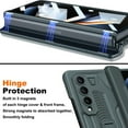 thumbnail image 2 of for Samsung Galaxy Z Fold 4 Case with Hinge Protection, Full Coverage Built in Screen Protector Shockproof PC Cover Kickstand Protective Phone Case for Z Fold 4 2022 - Black, 2 of 7