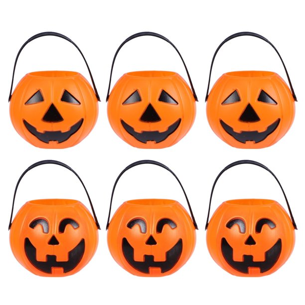 Decoración de Halloween Decoraciones de Halloween Cubo Decorativo Portátil Cubo de Dulces para Niños(Buy 2 Get 1 Free)
