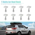 thumbnail image 2 of Unique Bargains 8pcs Universal Roof Rack T Shaped Bolt T Shaped Slots T Shaped Track Bolts W/ Nuts Washers Bike Rack Cross Bar Adapter, 2 of 6