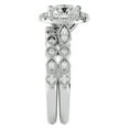 thumbnail image 4 of SuperJeweler 2 Carat Halo Diamond Bridal Set In 14 Karat White Gold For Women, 4 of 6