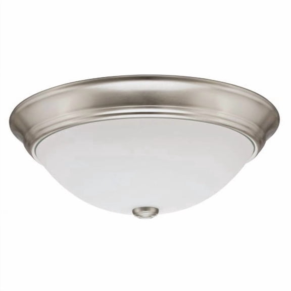 Lithonia Lighting  11983 BNP M2 55 Watt Polished Brushed Nickel Décor Round Flush Mount