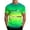 Green, variant on Mens Trendy Crewneck T Shirt Gradient Rome Graphic Short Sleeve Casual Streetwear Summer Lightweight Tee