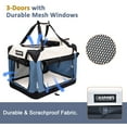 thumbnail image 2 of GOOPAWS Soft Pet Crates Kennel 24'', 27", 30" & 36", 3 Door Soft Sided Folding Travel Pet Carrier, 2 of 6