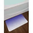 thumbnail image 2 of Ombre Bath Mat, Twilight in the Morning Dawn of the Day Inspired Color Ombre Design Digital Print, Non-Slip Plush Mat Bathroom Kitchen Laundry Room Decor, 29.5 X 17.5 Inches, Indigo White, Ambesonne, 2 of 2